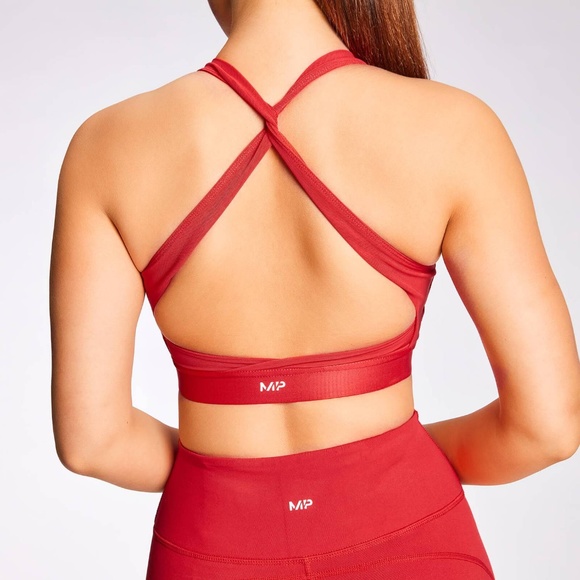 Women's Power Cross Back Sports Bra - Danger - Picture 1 of 5